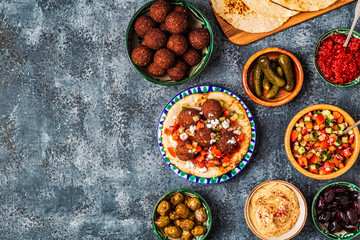 Falafel - traditional dish of Israeli and Middle Eastern cuisine