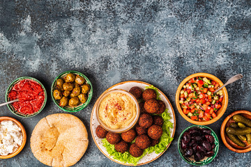 Falafel - traditional dish of Israeli and Middle Eastern cuisine
