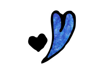 ハートをデザインした背景素材