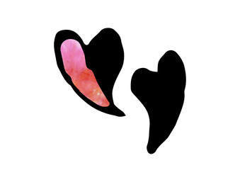 ハートをデザインした背景素材