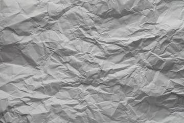 wrinkled white sheet of paper texture