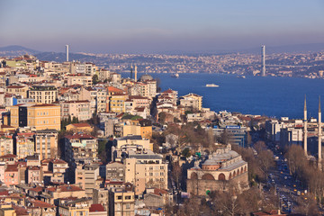 Fototapeta na wymiar A general view of the city. Istanbul, Turkey