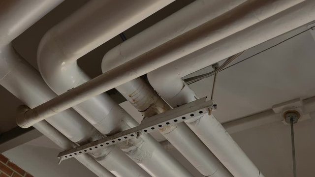 Creepy white pipes on ceiling still
