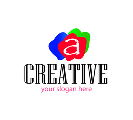 creative a letter logo. vector.