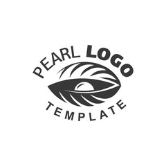 Pearl Logo black color cockle silhouette