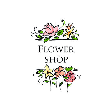 Logo flower shop