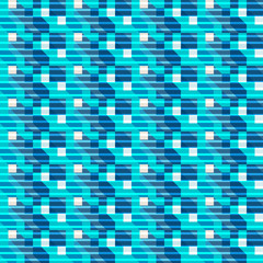 Seamless geometric pattern of squares and triangles