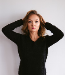 Seductive woman in sexy lingerie