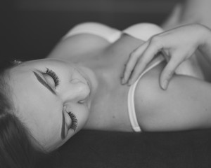 Seductive woman in sexy lingerie