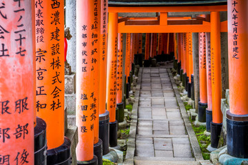 Inari shrine Kjoto Japan orange gates