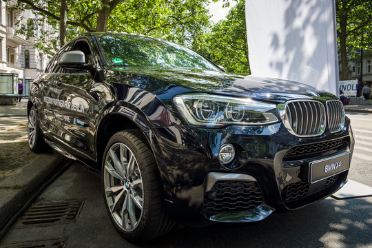 BERLIN - JUNE 05, 2016: Compact luxury crossover SUV BMW X4. Classic Days Berlin 2016.