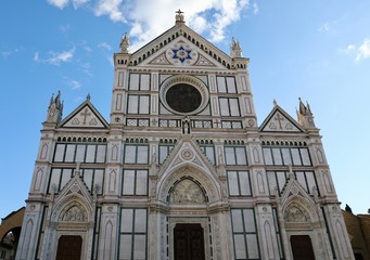 Fototapeta na wymiar Church of Santa Croce in Florence