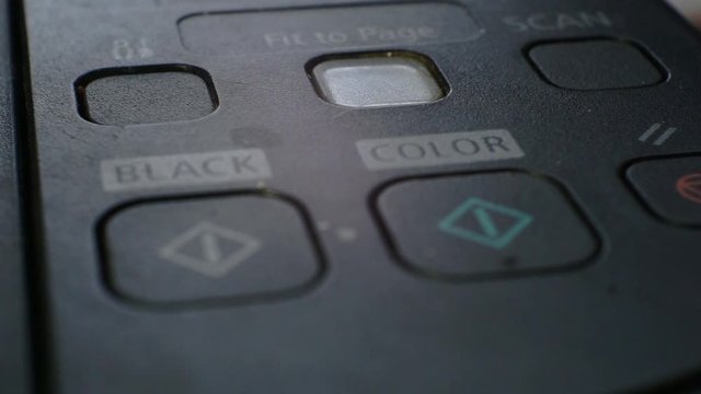 Finger pressing button of some electronic gadget or remote controller
