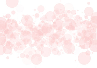 Festive bokeh with white background of pink  lights.