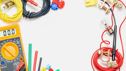 Auto electrician business card template.