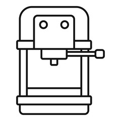 Automatic coffee machine icon. Outline automatic coffee machine vector icon for web design isolated on white background