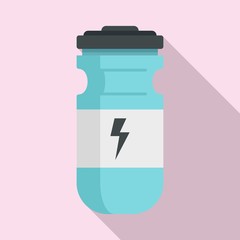 Coffee energy drink icon. Flat illustration of coffee energy drink vector icon for web design