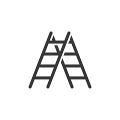 Ladder Icon Flat Vector Illustration