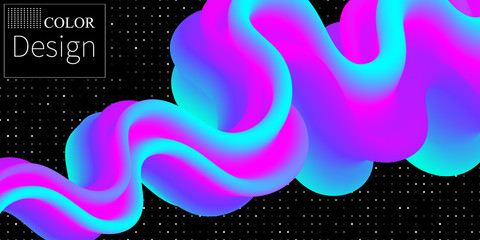 Rainbow Background. Wave Pattern. Fluid Flow.