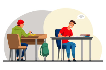 Negative vs positive student behavior at lesson