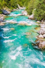 Rriver Soca, Triglavski national park, Slovenia