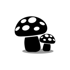 Mushroom icon isolated on white background
