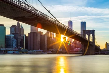 Photo sur Plexiglas Brooklyn Bridge pont de brooklyn à new york