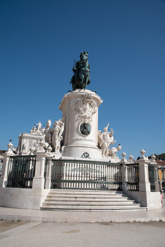 Monument Of Joseph I In Lisbon Portugal