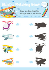 Shadow matching game Transportation 5