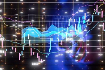 bullish Diagram - Graph Stock Trading