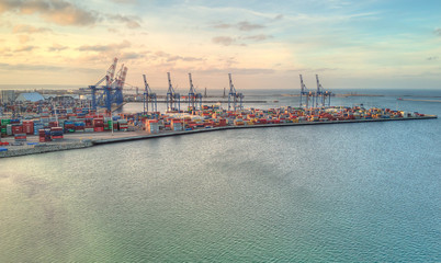 dct terminal port gdansk from above