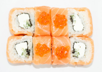 fresh roll japanese food with local seafood