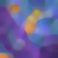 blurred bokeh iridescent square format background texture with dark slate blue, peru and rosy brown colors space for text or image