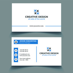 Corporate besiness Card design. modern business card design . double sided business card design template . 