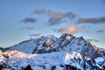 Südtirol, Italien, Dolomiten, Sellajoch, Sellagruppe, Pass, Gebirgspass, Alpen, Winter,...