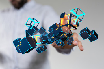 Cloud storage and Computing concept.