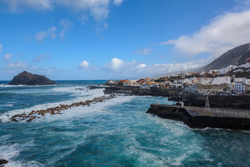 Natural Monument of Roque de Garachico near Garachico town, Tenerife, Canary Islands, Spain