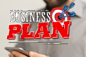 Dart arrow on target dartboard, Business success concept..