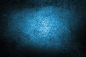 Blue textured concrete wall background