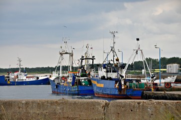 Kutry rybackie w porcie we Władysławowie, Polska