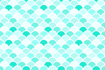 Vector seamless fish scales pattern. Beautiful oriental ornament. Design for fabric, textile, wallpaper, wrapping