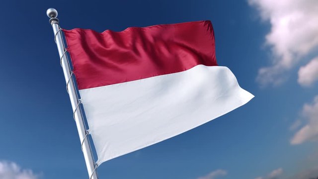 Flag Indonesia ID 4k loop