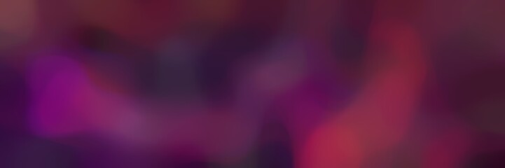 blurred landscape format background bokeh graphic with very dark magenta, dark moderate pink and old mauve colors and space for text or image