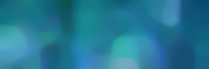 blurred landscape format background with teal blue, cadet blue and steel blue colors and space for text