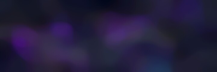 blurred bokeh landscape format background texture with very dark blue, very dark violet and black colors and space for text