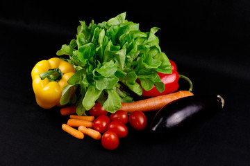 Composition of various juicy vegetables.