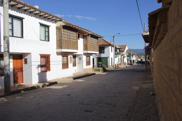Fototapeta na wymiar Villa de leyva calle 3