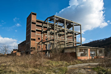 Devastated factory