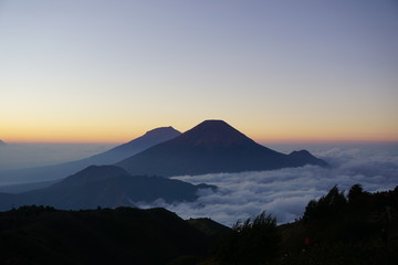 sunrise in mountains