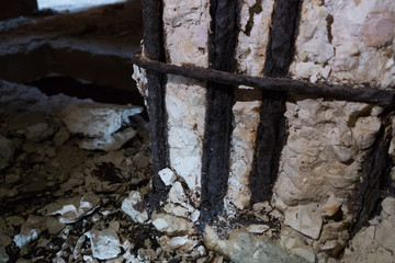 ruin of an unfinished concrete skeleton building